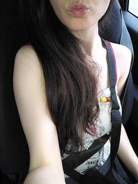 In the car