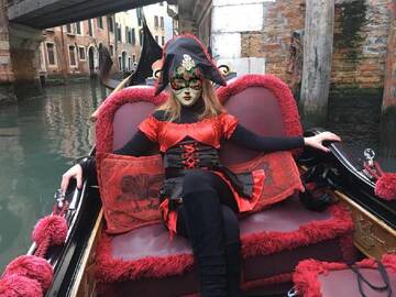 In gondola a carnevale